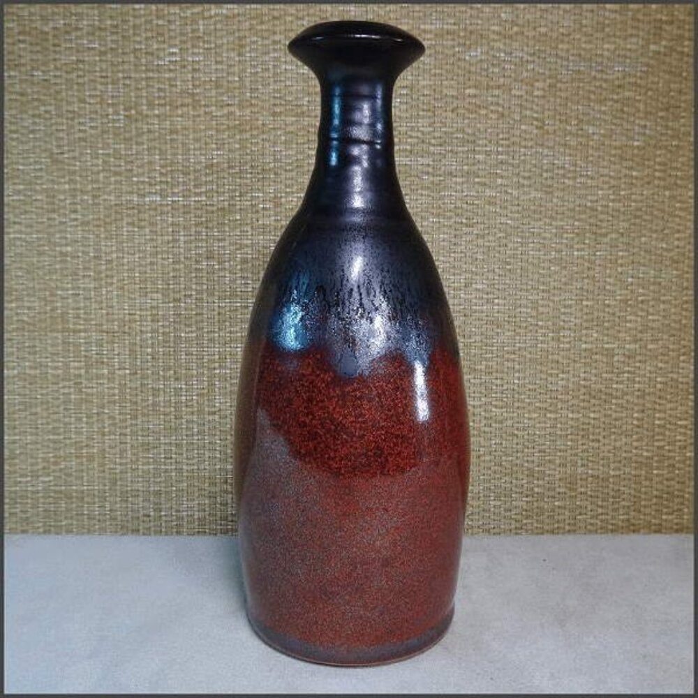 North Carolina Barking Spider Pottery Raku Weed Pot Signed